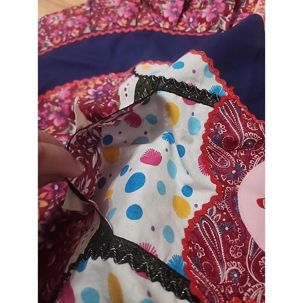 VTG Russian Nesting Doll Bib‎ Apron Handmade By Russian Peasant Girls In Moscow